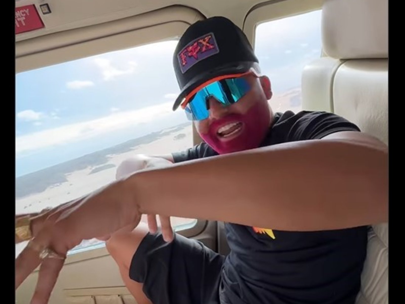 La insólita explicación de Perro Primo por el helicóptero que aterrizó en una playa de Pinamar