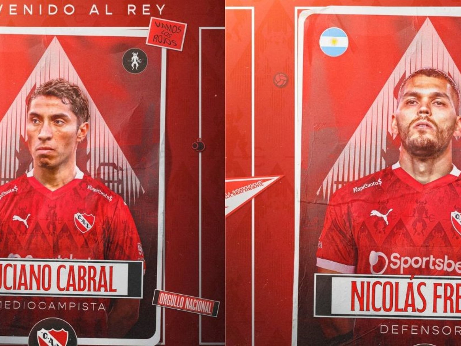 Luciano Cabral y Nicolás Freire se suman al ‘Rojo’