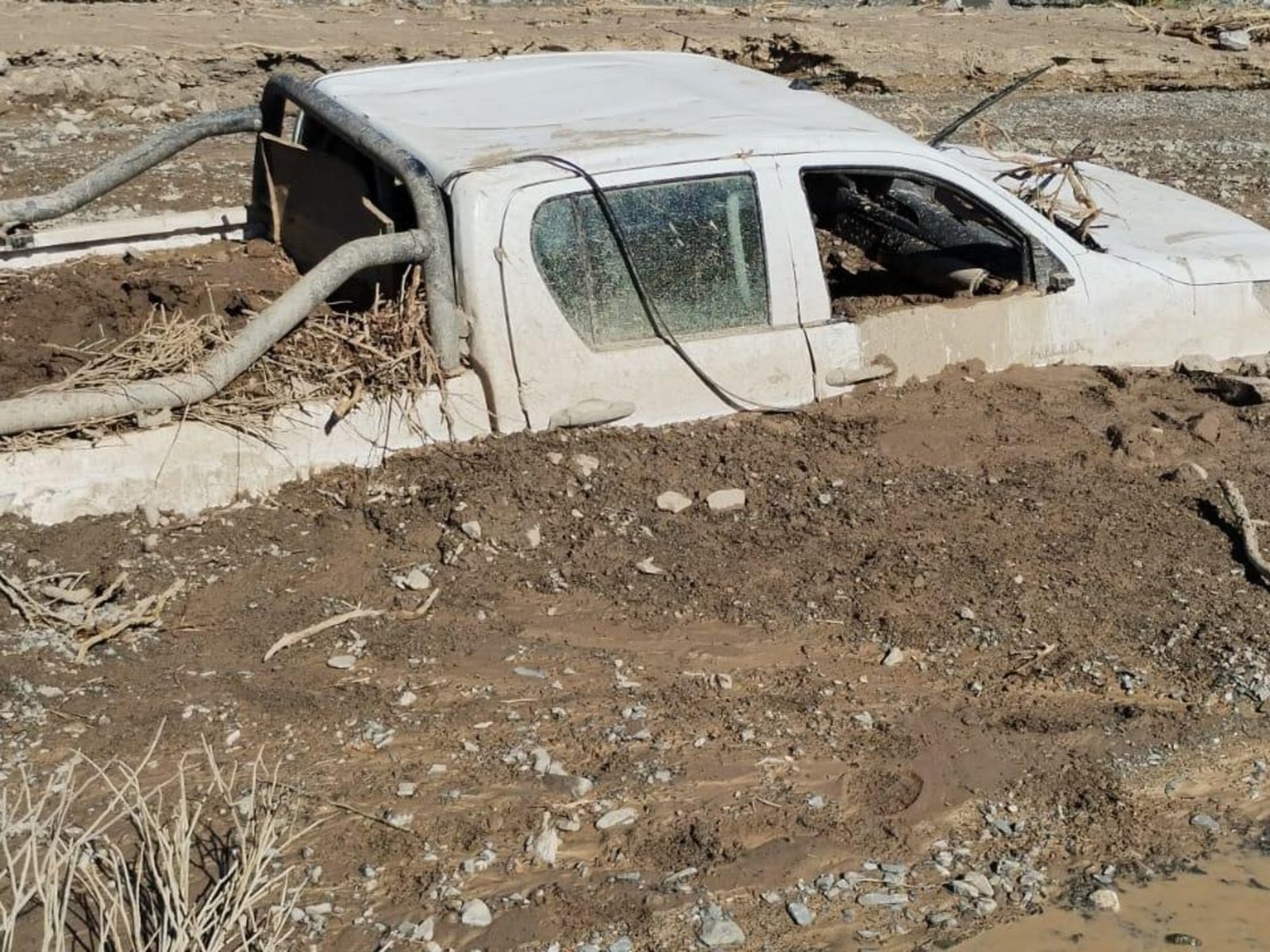 “Me agarré a un tronco y me largué a flotar”