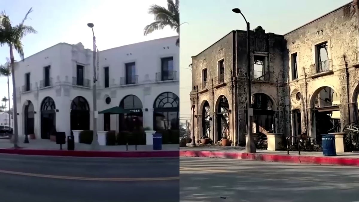 Un recorrido por la devastación que dejan los incendios en Los Ángeles