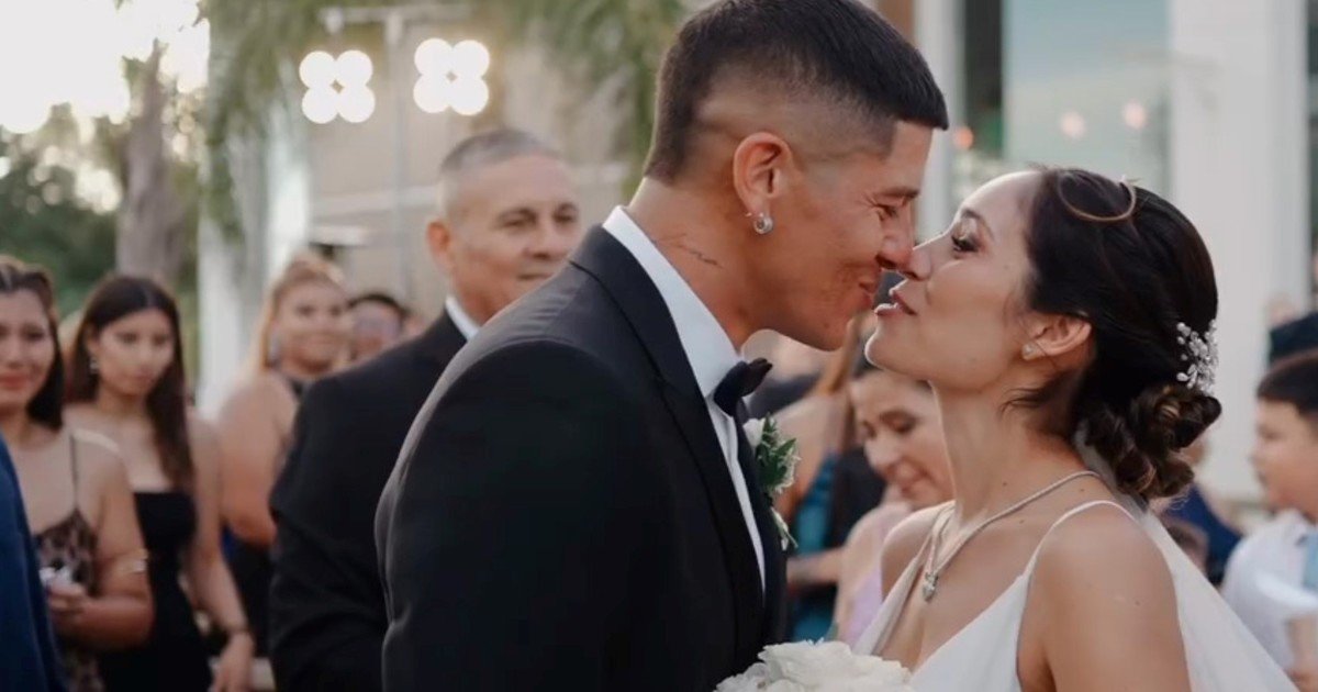 Video: las primeras imágenes del casamiento de Marcos Rojo, sus votos y los jugadores de Boca bailando :: Olé