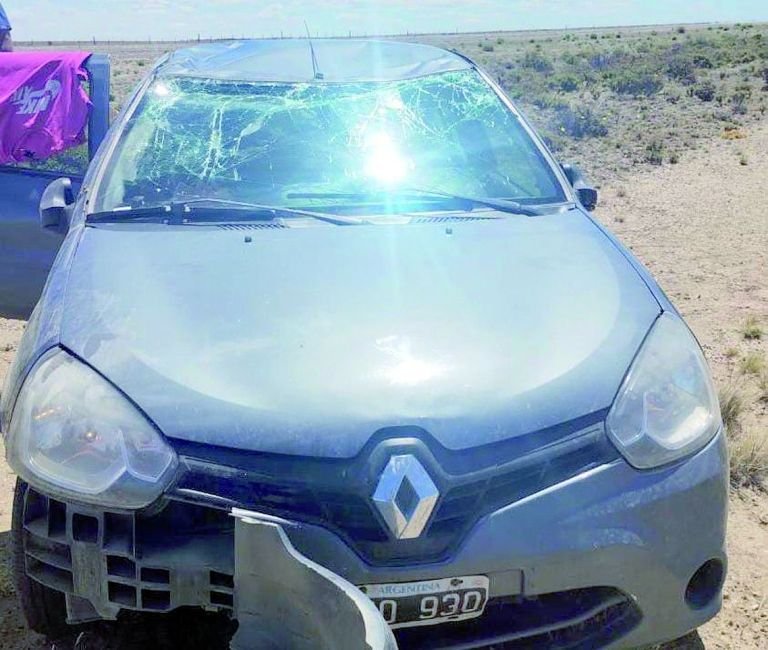 Vuelco en la Ruta Nacional 3 a causa de las fuertes ráfagas de viento: no hubo heridos