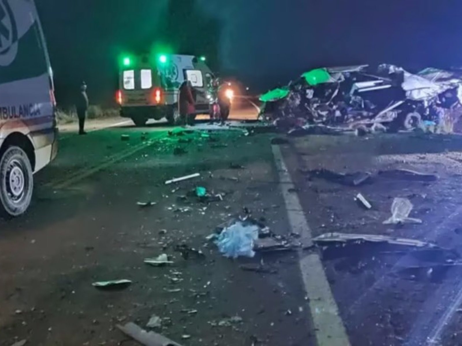 murieron 6 personas en la ruta 9 tras un choque entre un camión y una combi