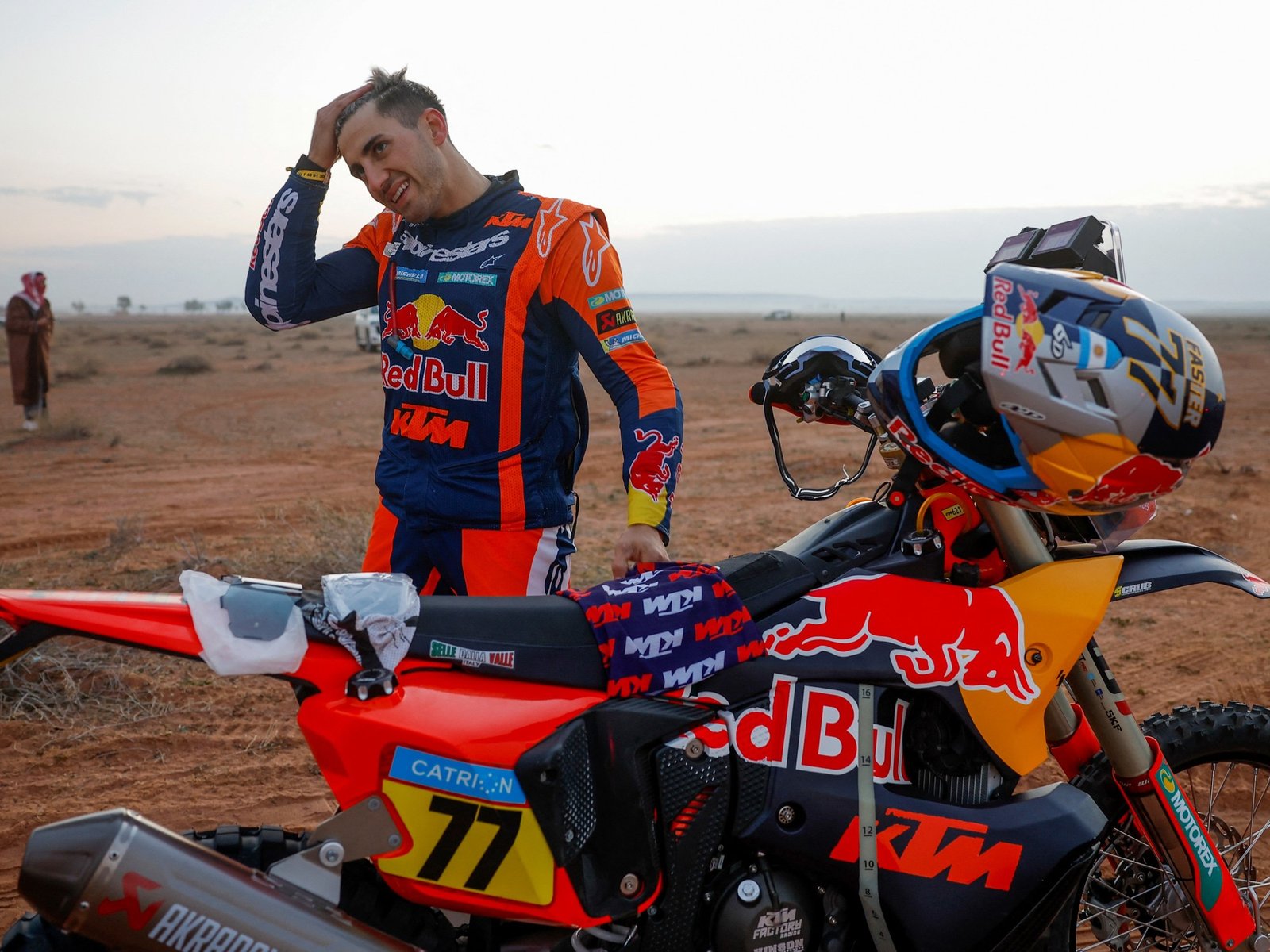 socorrió a un rival malherido y al final fue el más rápido del día