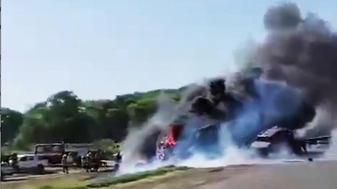 Santa Fe: dos camioneros murieron calcinados tras chocar en la Ruta Nacional 34