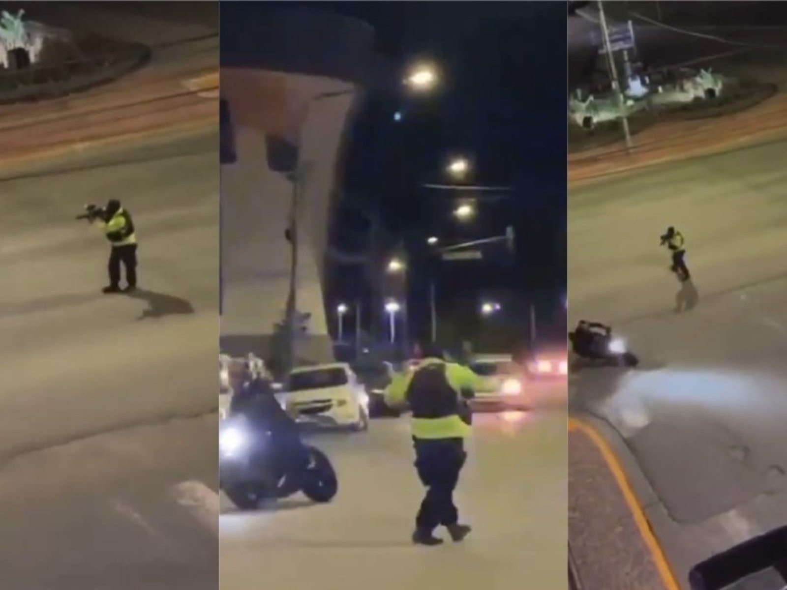 la Policía usa armas de paintball para combatir las picadas ilegales en Tierra del Fuego