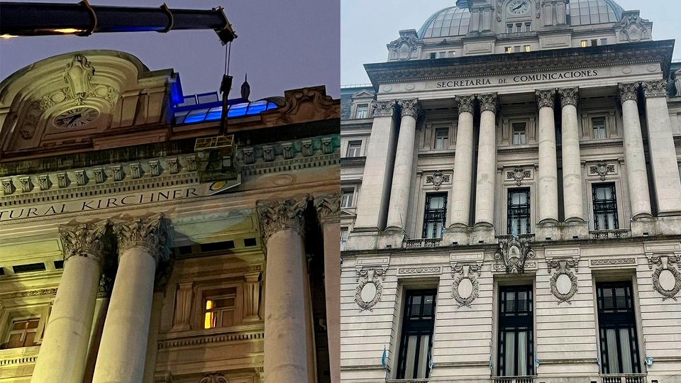 El Gobierno quitó el nombre de Néstor Kirchner de la fachada del CCK | Otra provocación libertaria