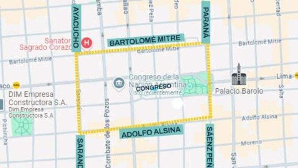 El mapa de los cortes y el operativo por la marcha de los jubilados  | Un Congreso blindado