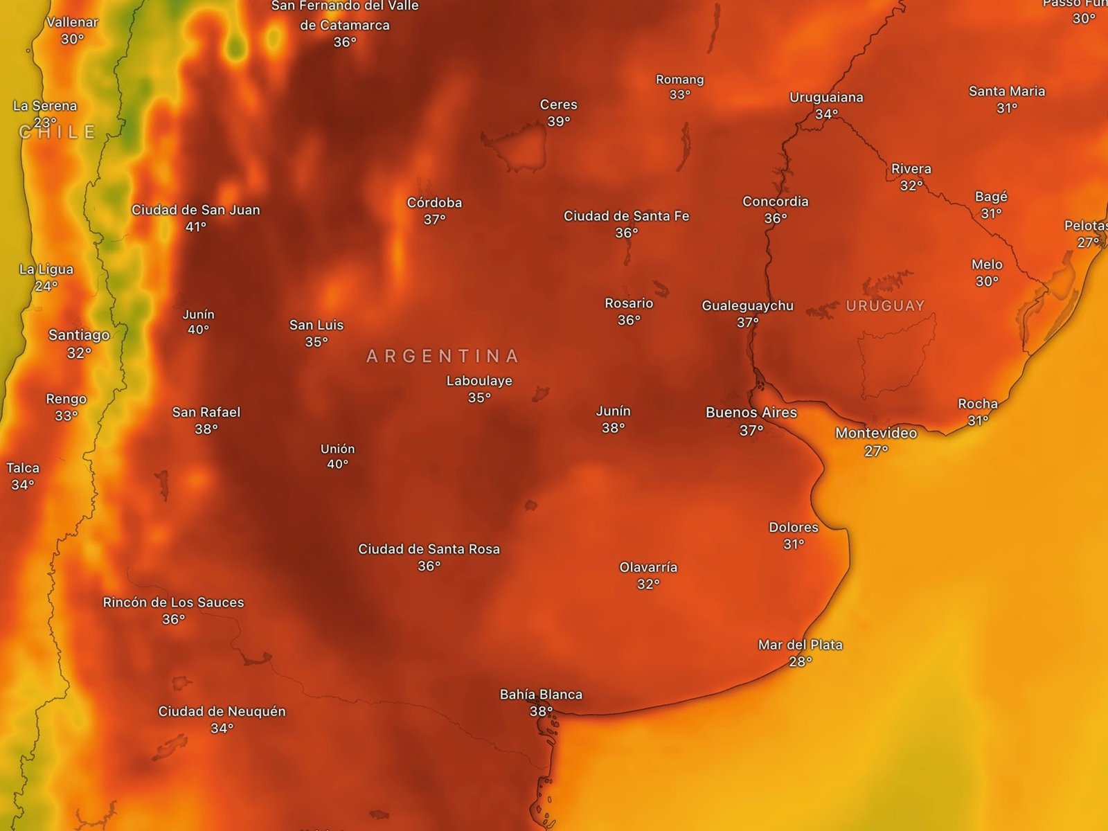 El motivo por el que la térmica superó los 44° en la Ciudad y cuándo fue el día más caluroso de la historia