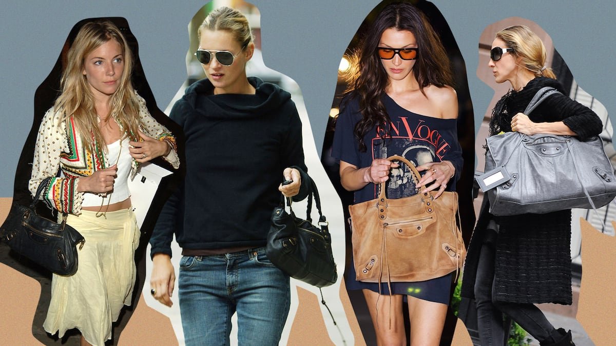 Iconos del pasado: Motorcycle City de Balenciaga, el bolso que estuvo a punto de no existir y que Kate Moss convirtió en superventas | Moda | S Moda