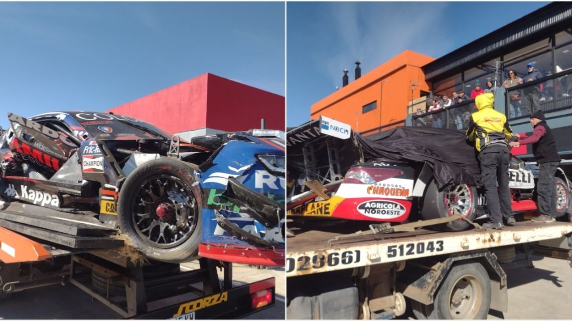 Impactante accidente en el Turismo Carretera: dos pilotos están hospitalizados y los autos quedaron destrozados