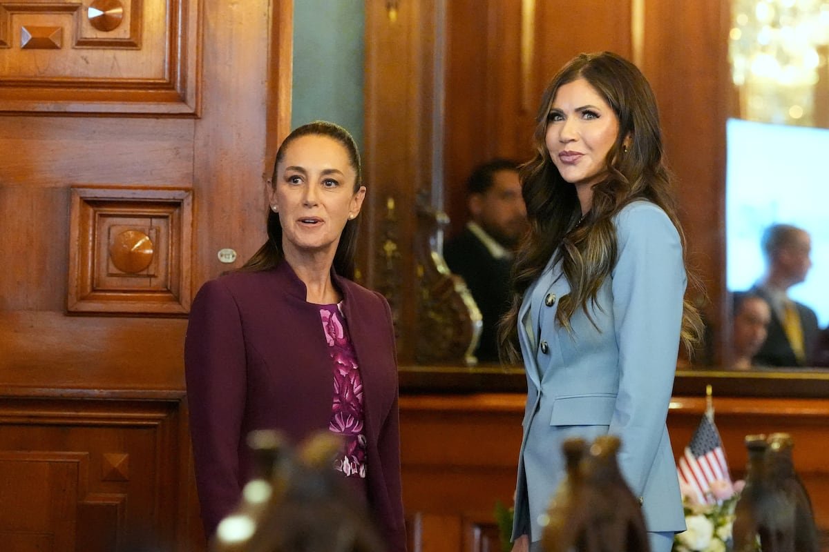 La secretaria de Seguridad de Trump afirma tras reunirse con Sheinbaum que “todavía hay mucho trabajo por hacer”