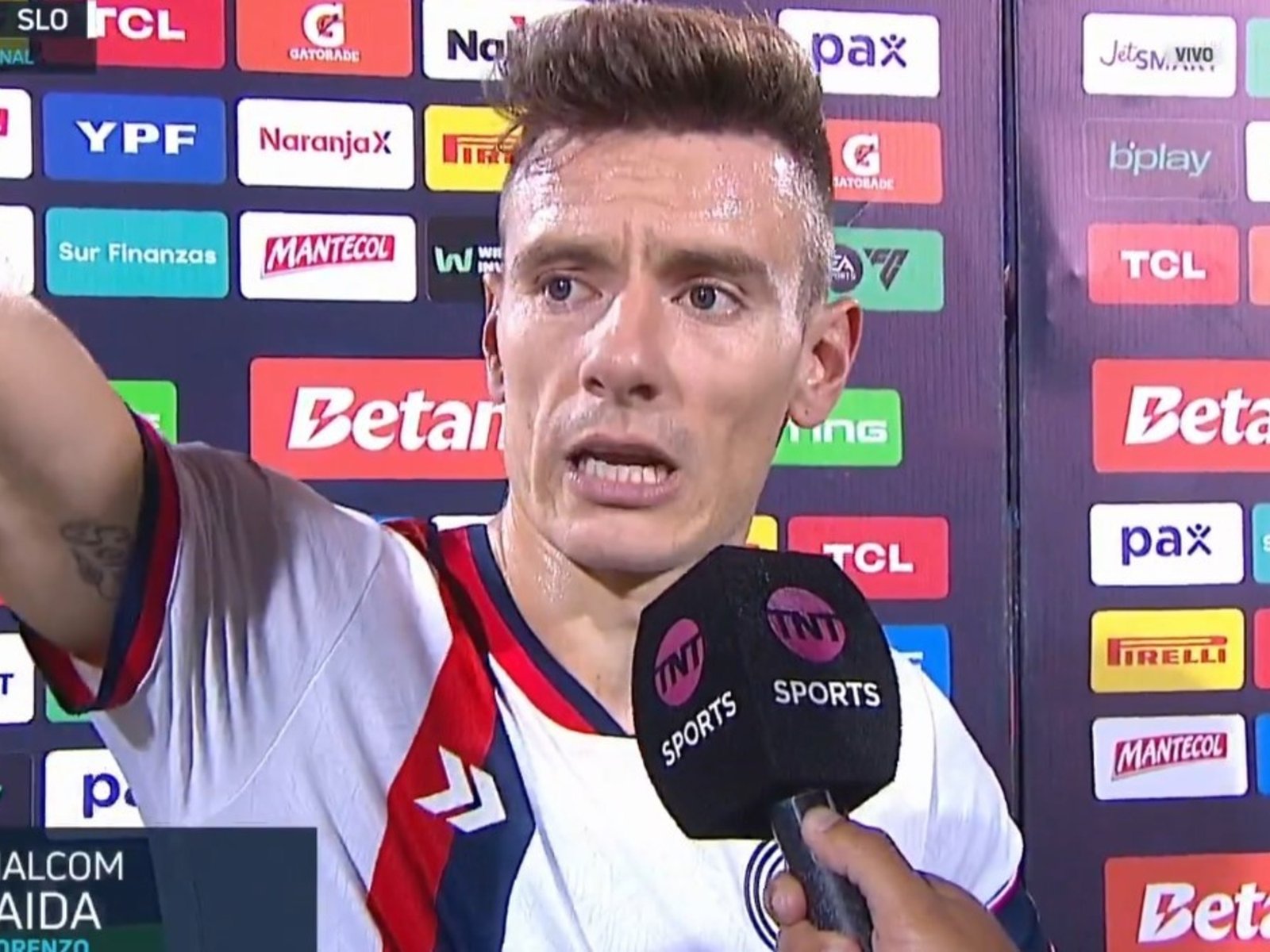 Malcom Braida explotó contra el árbitro por la jugada del final