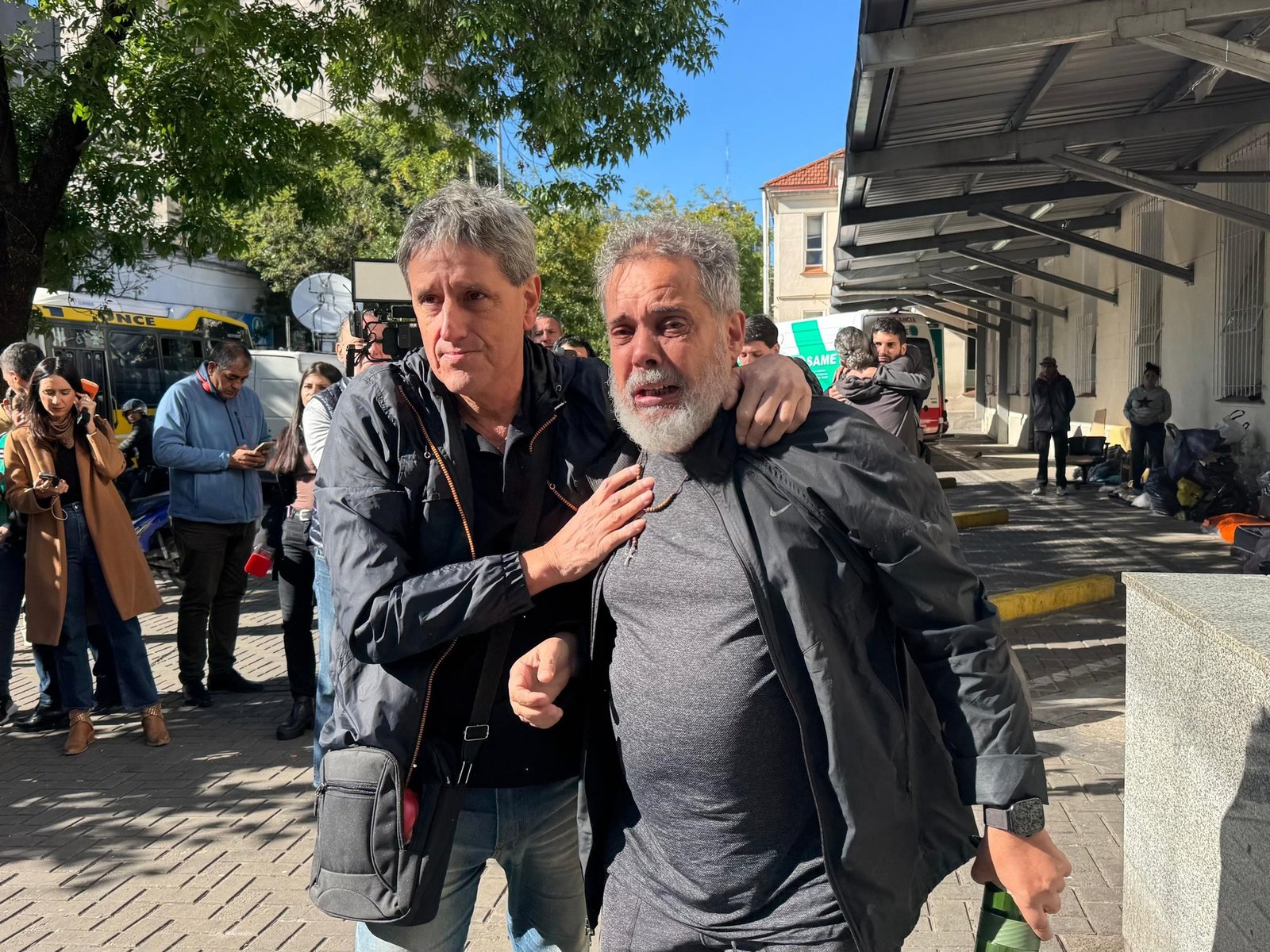 Pablo Grillo reconoció a su padre y le habló: “Hola, viejo”