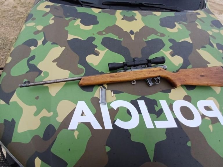Secuestran arma de fuego y decomisan animales silvestres en operativo rural