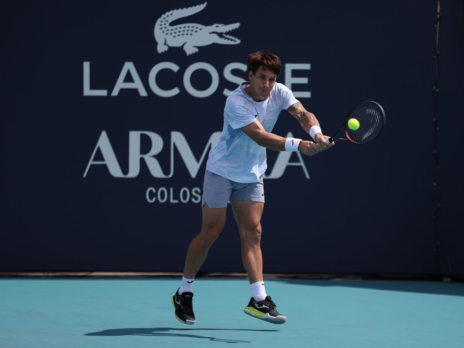 Ugo Carabelli aprovechó el golpe de suerte y Kyrgios volvió a festejar tras dos años y medio