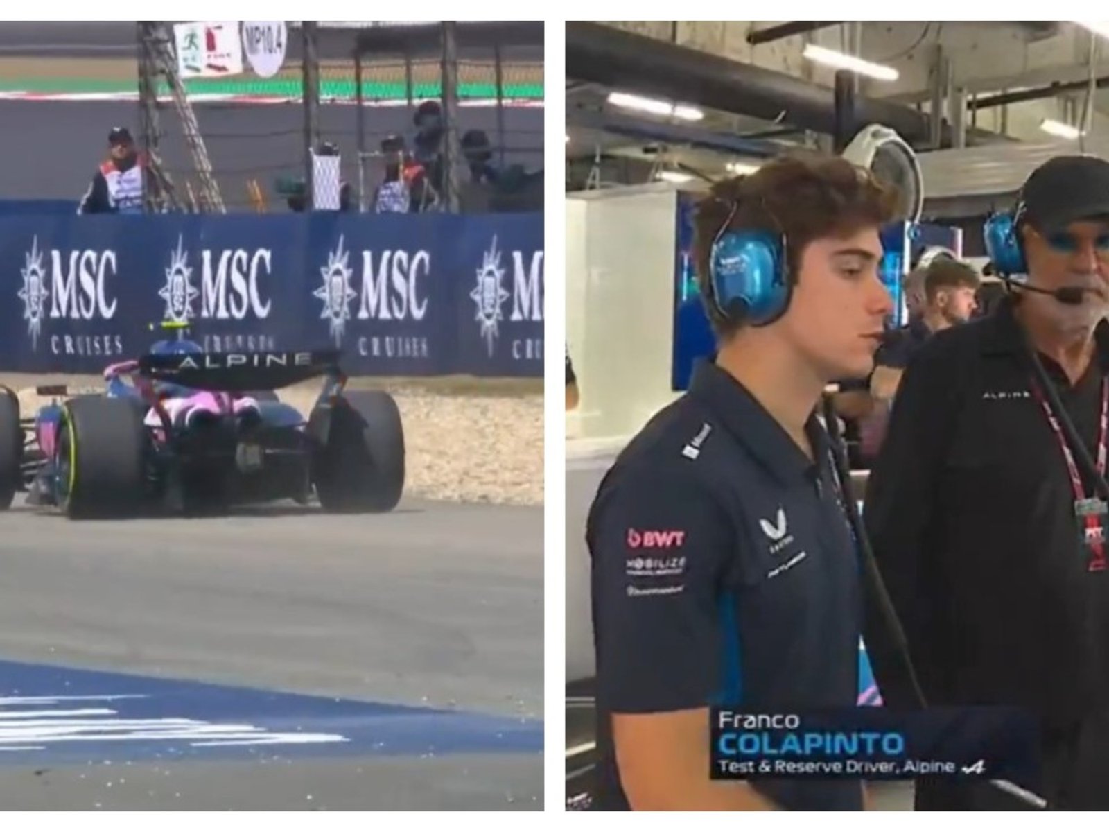 con Colapinto en boxes Doohan abandonó en el entrenamiento y no pudo superar el primer corte de la clasificación para la Sprint Race