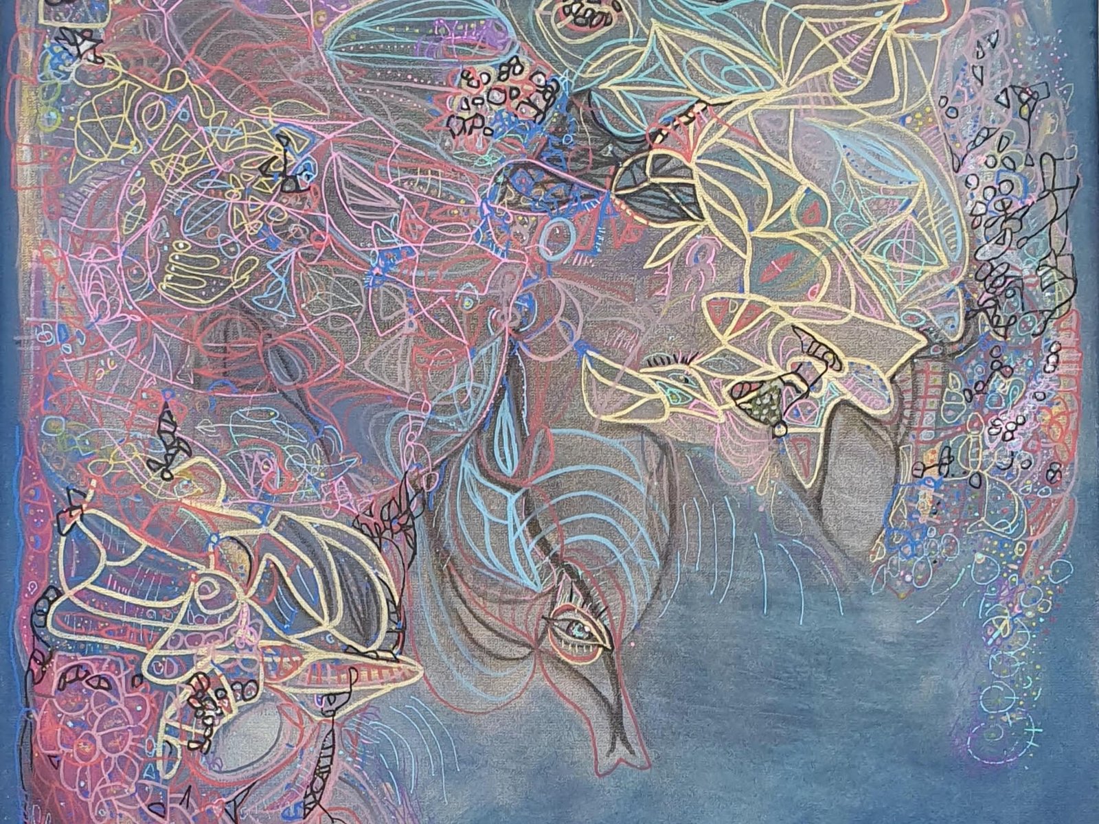 una muestra de arte ensamblado