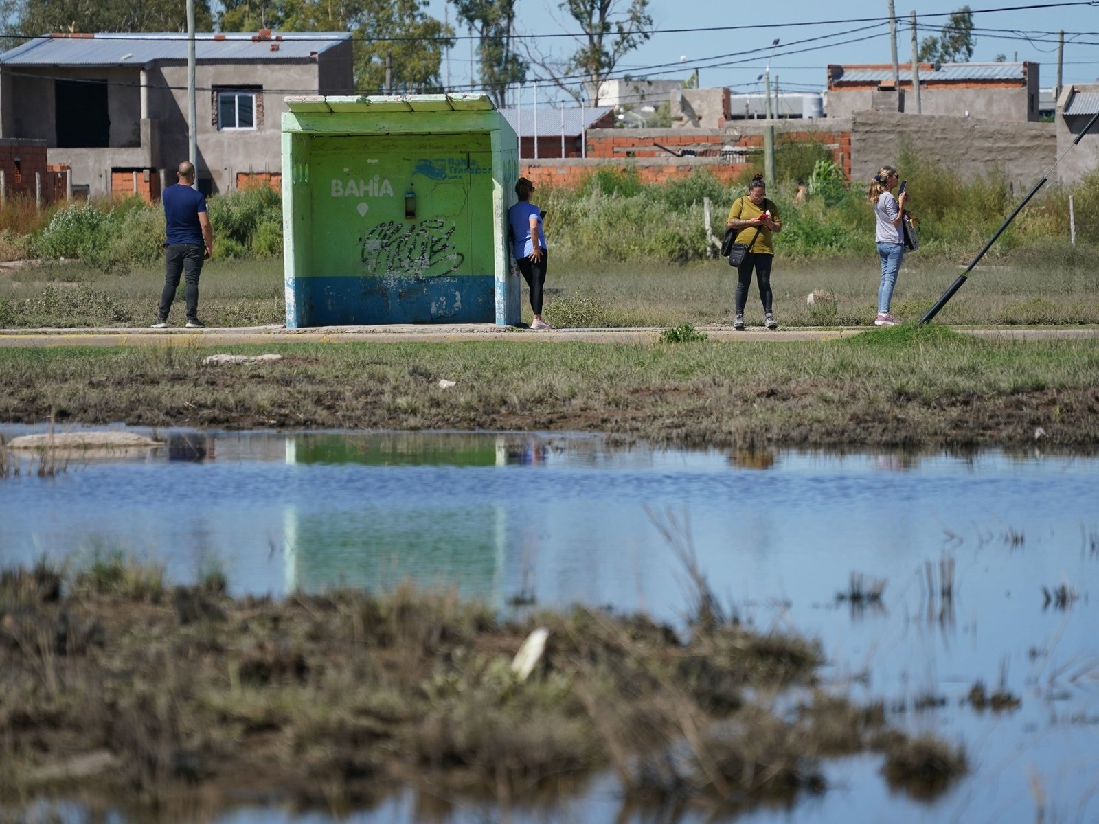 vivir el “día a día” en una de las zonas más golpeadas por la inundación