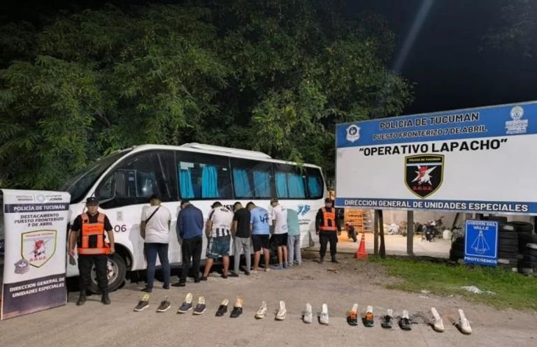 Detienen a siete santiagueños que intentaron ingresar con más de 25.000 dosis de marihuana a Tucumán