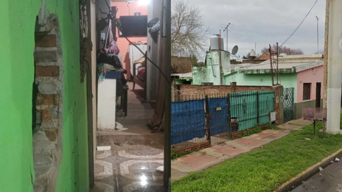 Familia boquetera en González Catán: hicieron un agujero en la pared y robaron más de $1.500.000 a sus vecinos