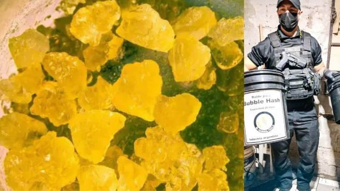 La FPA desmanteló un laboratorio de Bubble Hash, marihuana en alta concentración