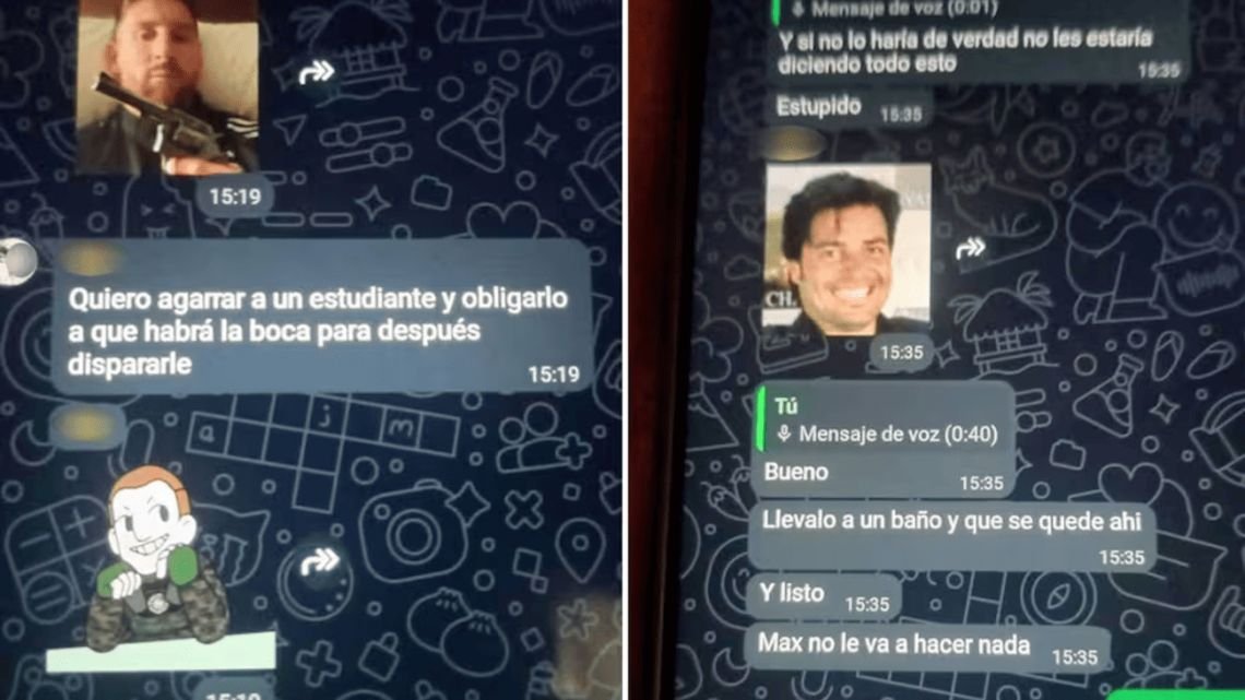 Los aterradores chats de los alumnos que “planeaban una masacre” en una escuela de Escobar