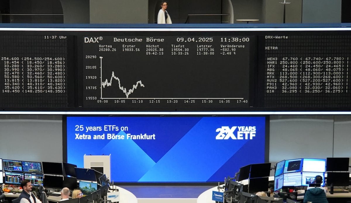 Los mercados viven otra sesión de caos ante la guerra comercial: Europa recorta las caídas, el S&P 500 cotiza plano y el Nasdaq sube un 1,5% | Mercados Financieros