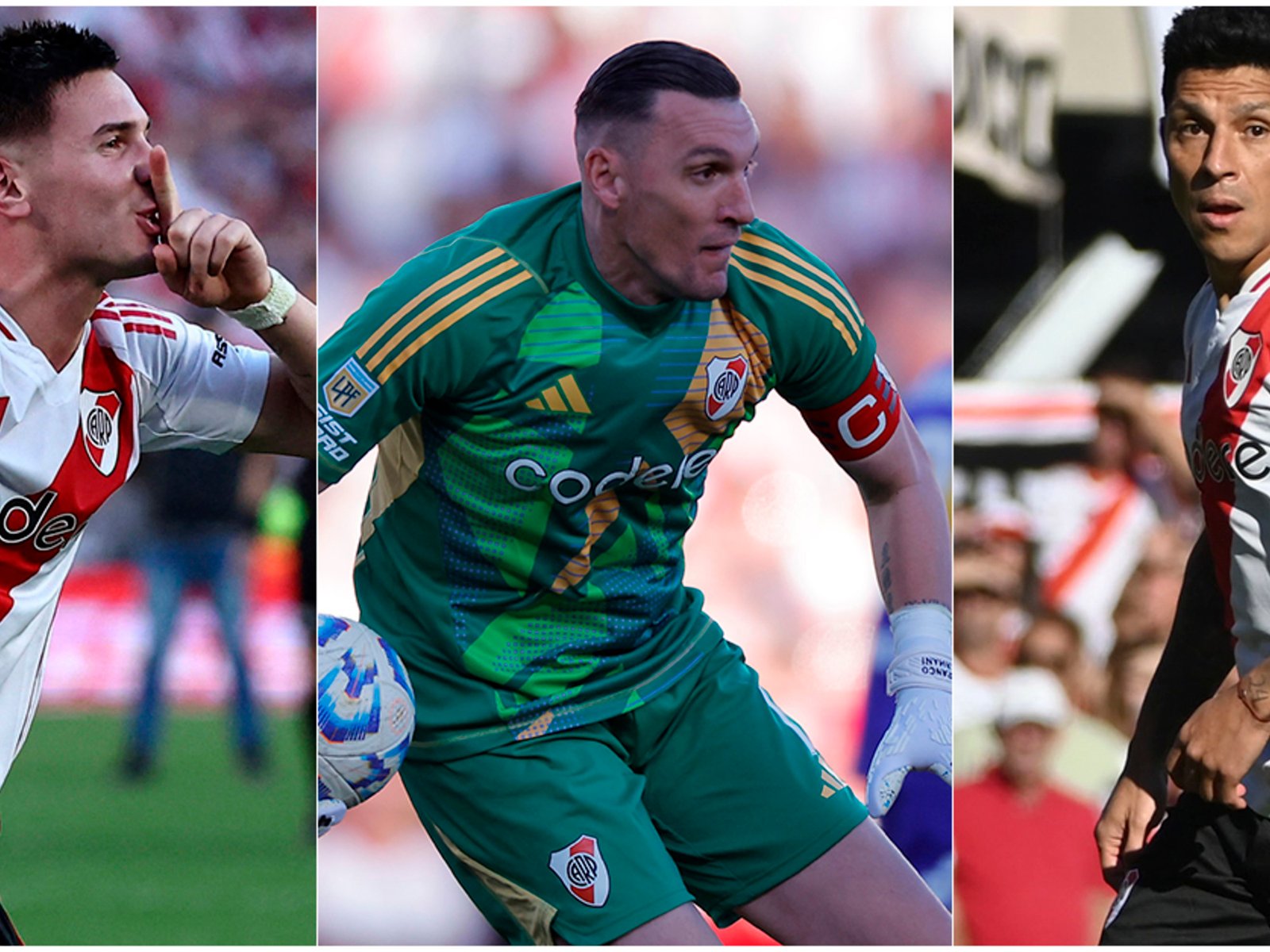 Mastantuono, Armani y Enzo Pérez, un podio inobjetable del triunfo ante Boca