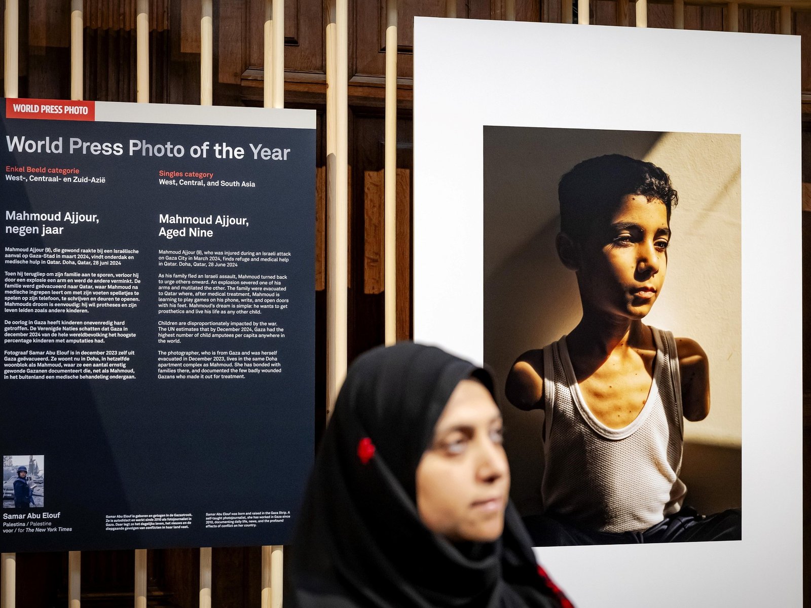 World Press Photo distingue el retrato de un niño palestino que perdió ambos brazos como la Foto del Año