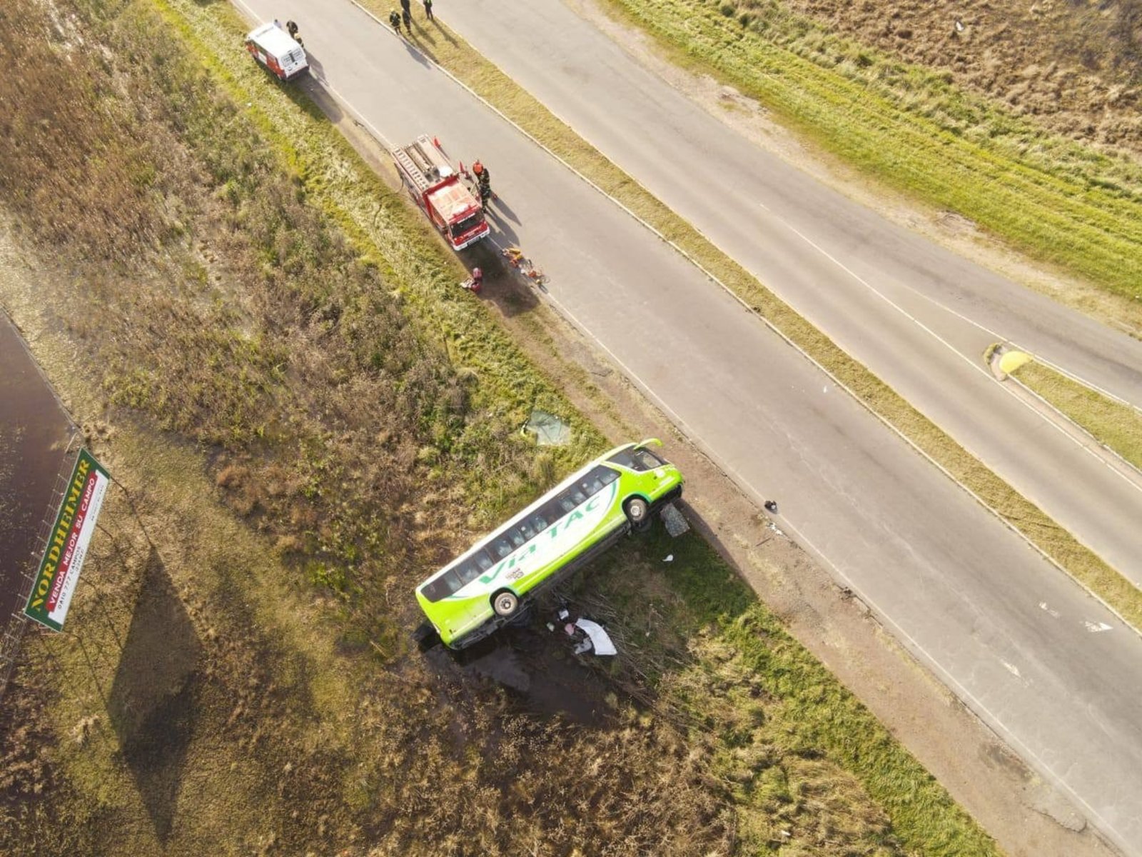 quedó detenido el chofer del micro que volcó en la ruta 51