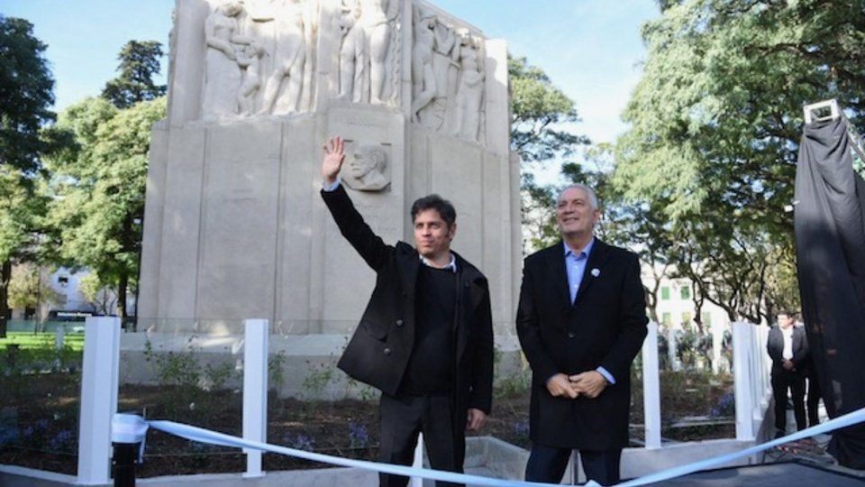 Alak y Kicillof reinauguraron Plaza Rocha  | Tras las obras de reconstrucción