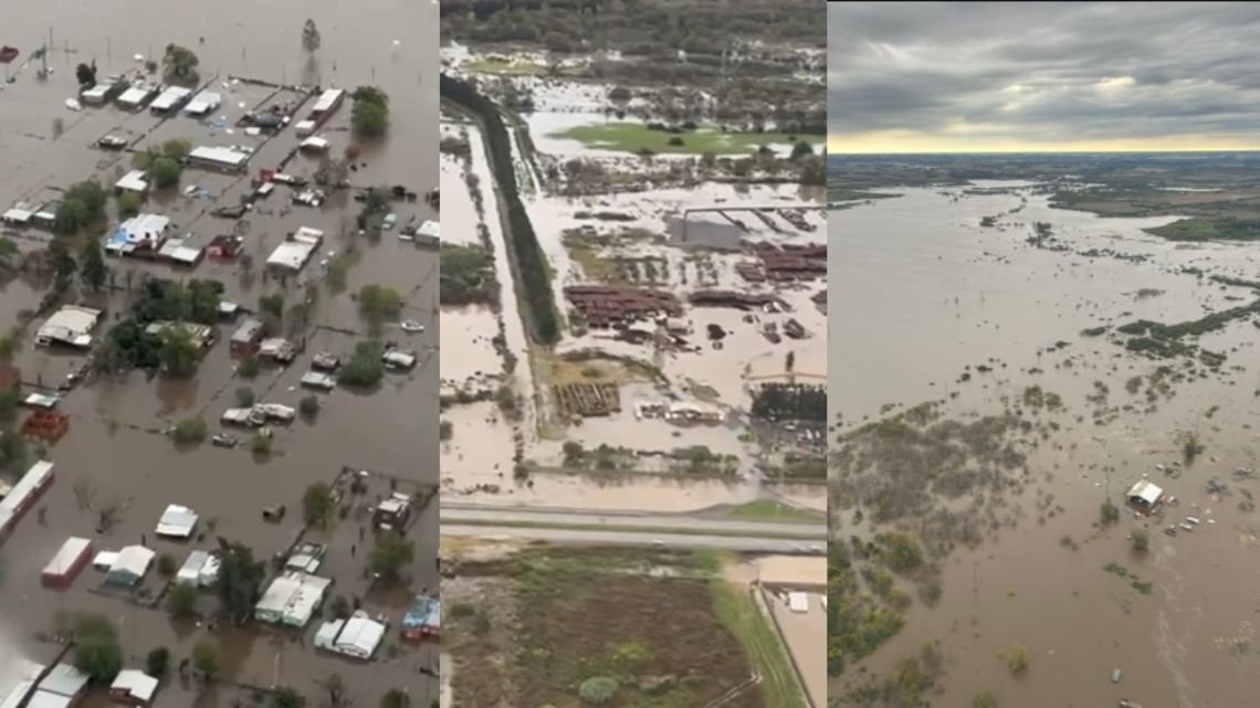 Inundaciones en Buenos Aires: cayeron más de 400 milímetros de lluvia y hay cerca de 3200 evacuados
