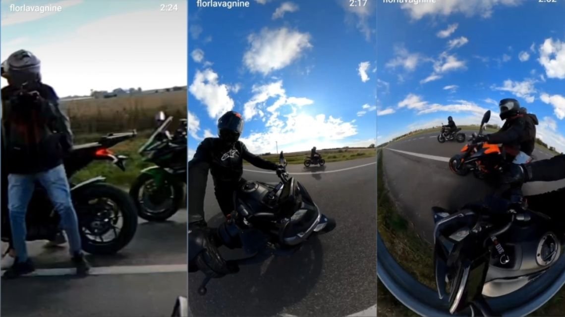 Motochorros que viajaban en una Ducati de U$S 30 mil roban a un grupo de motociclistas en Ruta 8