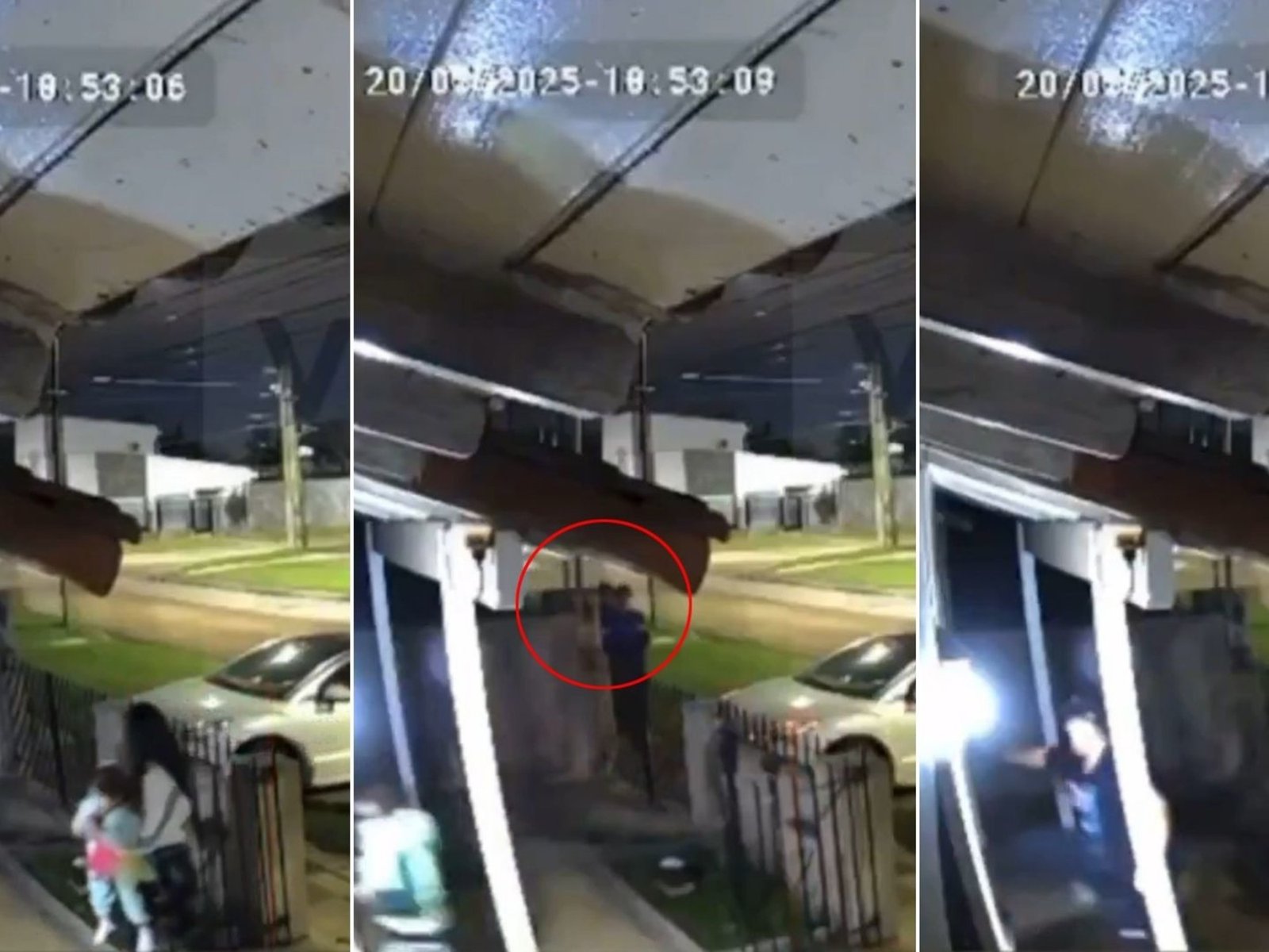 el grito de una madre segundos antes de que tres ladrones trataran de derribar la puerta de su casa en Llavallol