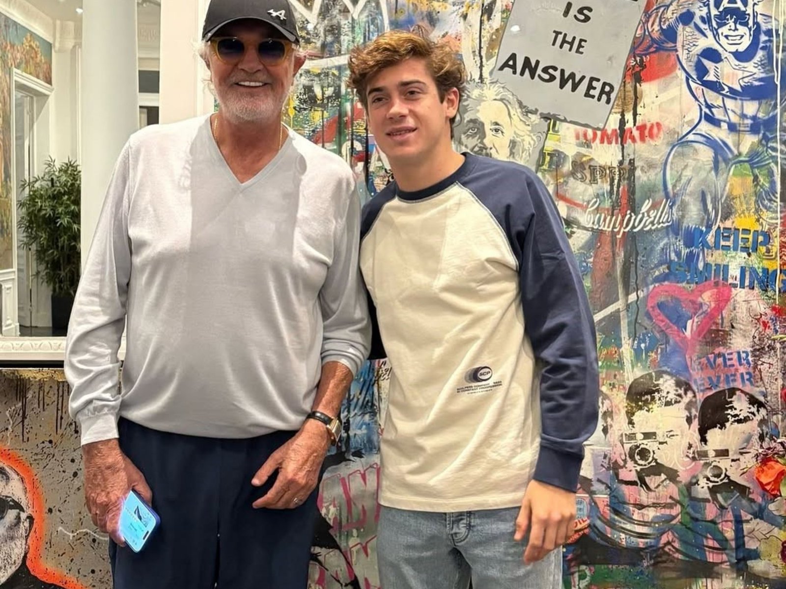 la conexión con Flavio Briatore, el jefe que cumplió su deseo