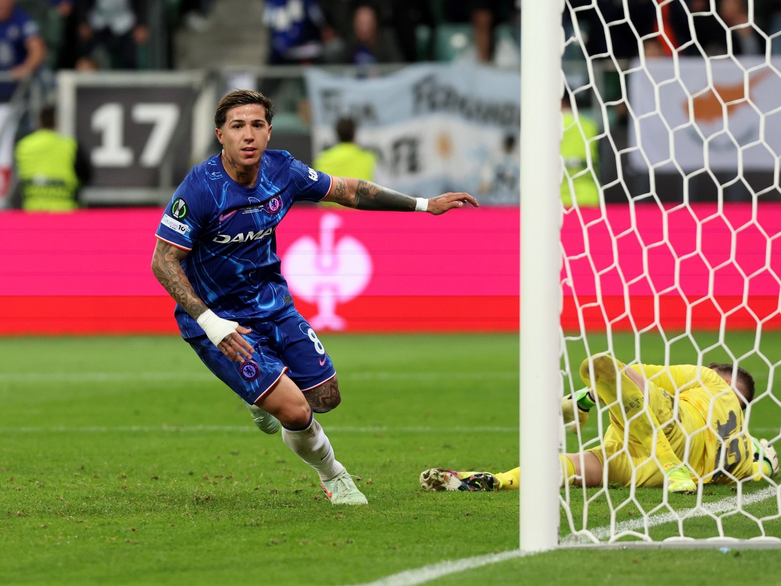 la tremenda estadística ganadora del argentino, figura con el Chelsea en la final de la Conference League