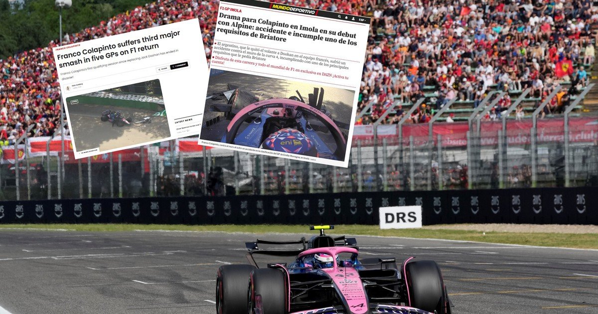 ¿Qué dijeron los diarios del mundo tras el choque de Colapinto en Imola? :: Olé