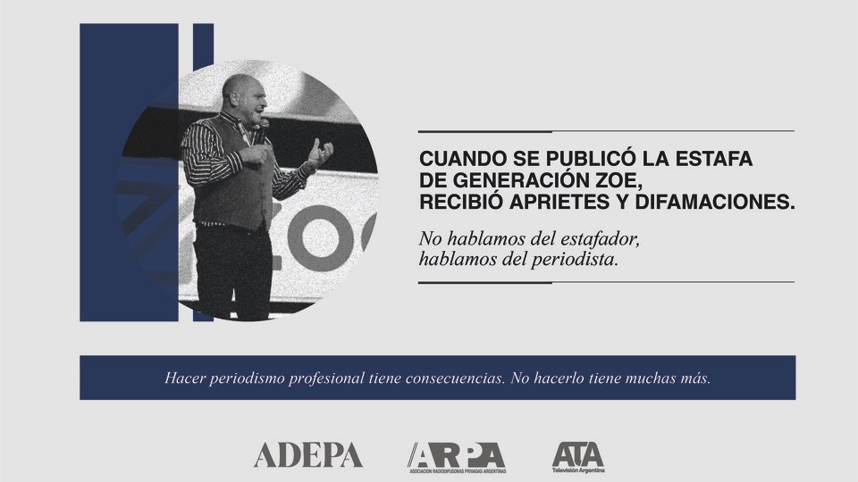 ADEPA, ATA y ARPA presentaron una campaña en defensa del valor del periodismo profesional  | Se lanzó en el Día del Periodista y continúa todo el mes 