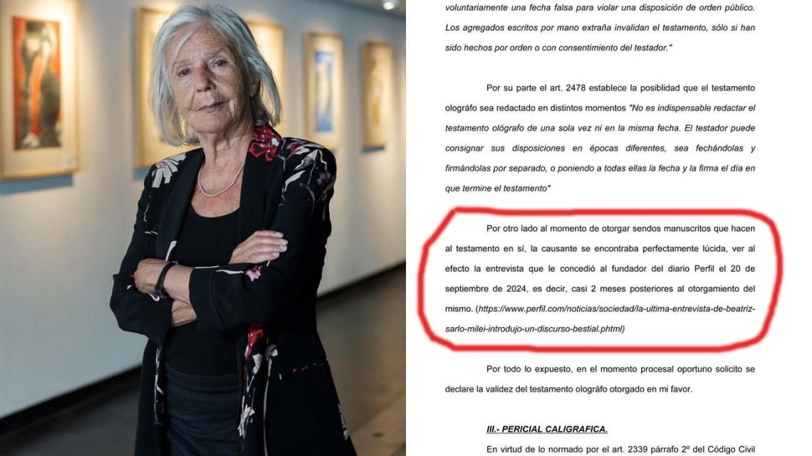El planteo del encargado que reclama el departamento de Sarlo: "Se encontraba lúcida"