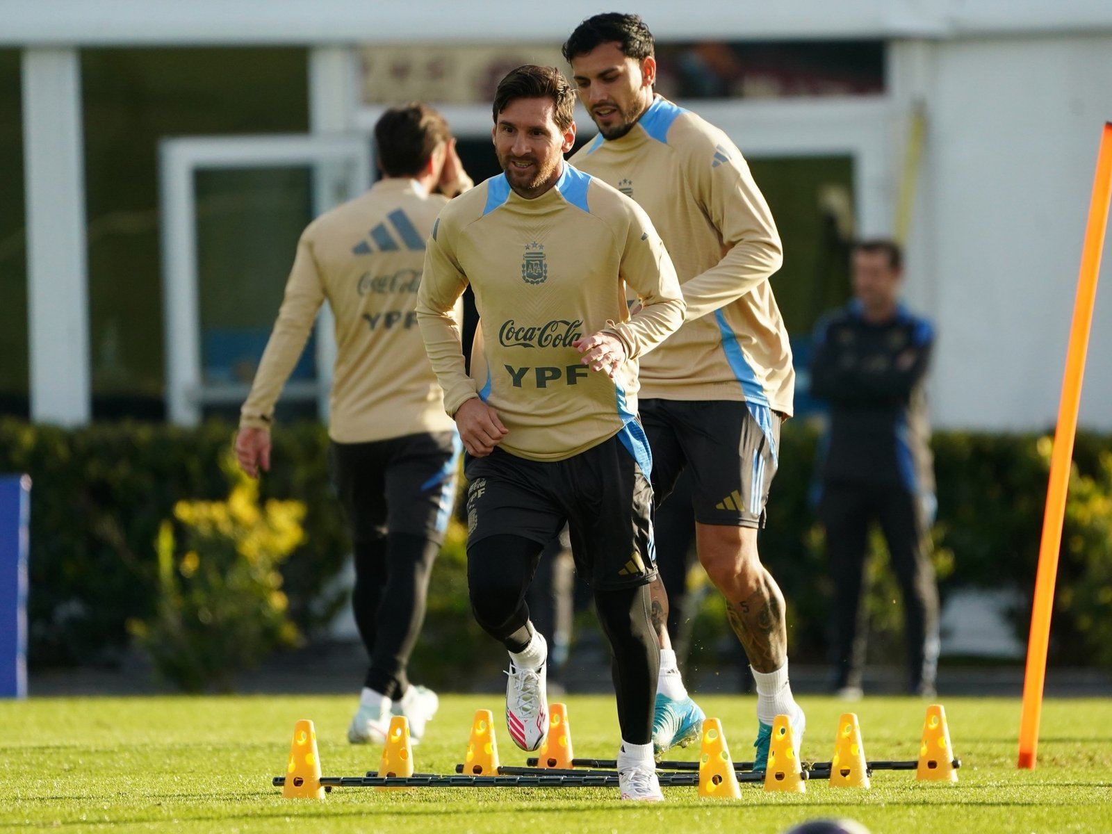 quiénes reemplazan a Paredes, Enzo y Mac Allister y la variante que llegó ‘tocada’