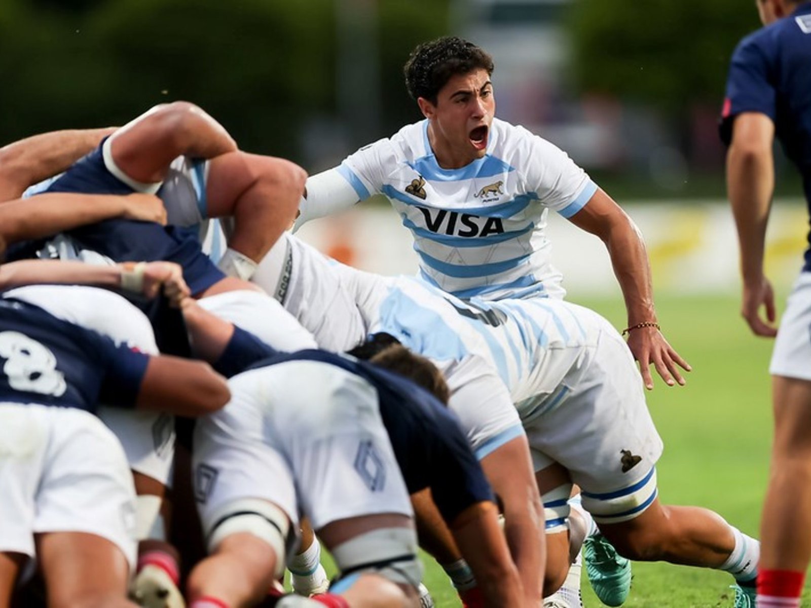 Francia los vapuleó pero igual consiguieron el punto bonus para clasificar