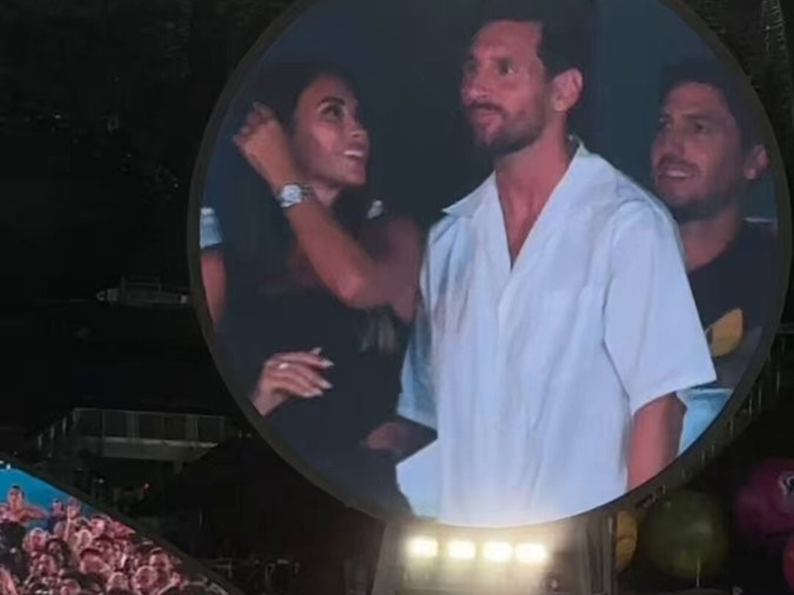 Lionel Messi y Antonela Roccuzzo causaron furor en la kisscam de Coldplay: el CEO del fútbol no se esconde nunca