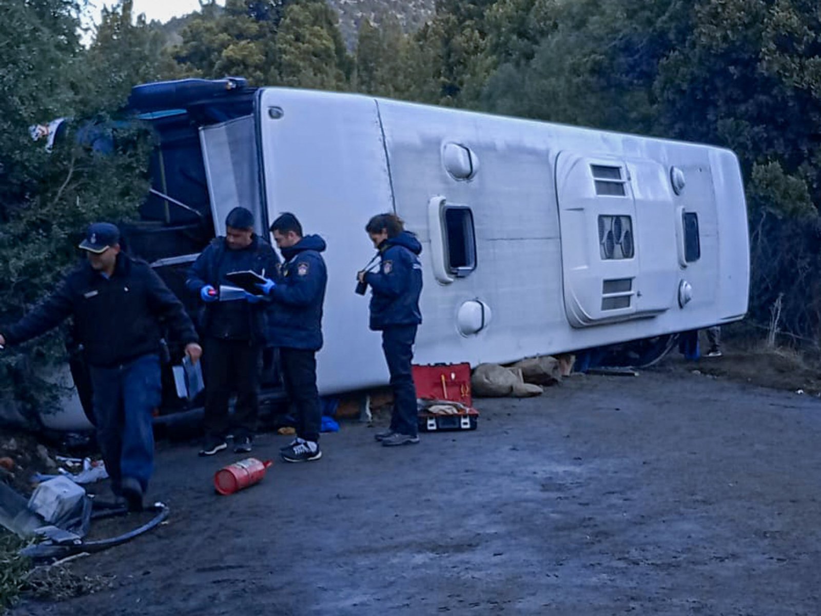 Un pasajero relató el momento exacto del vuelco del micro en Neuquén: “Fue una locura”