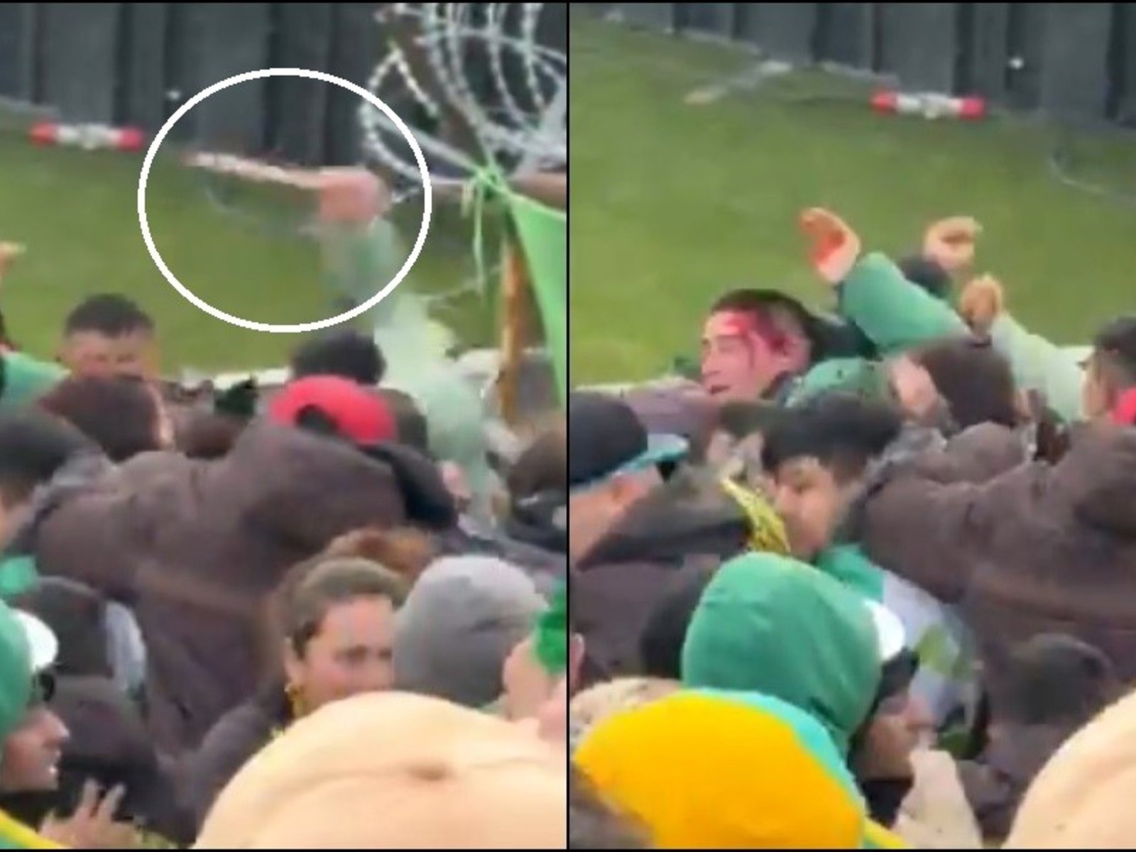 la barra de Aldosivi a los cuchillazos en plena popular durante el partido con Newell's