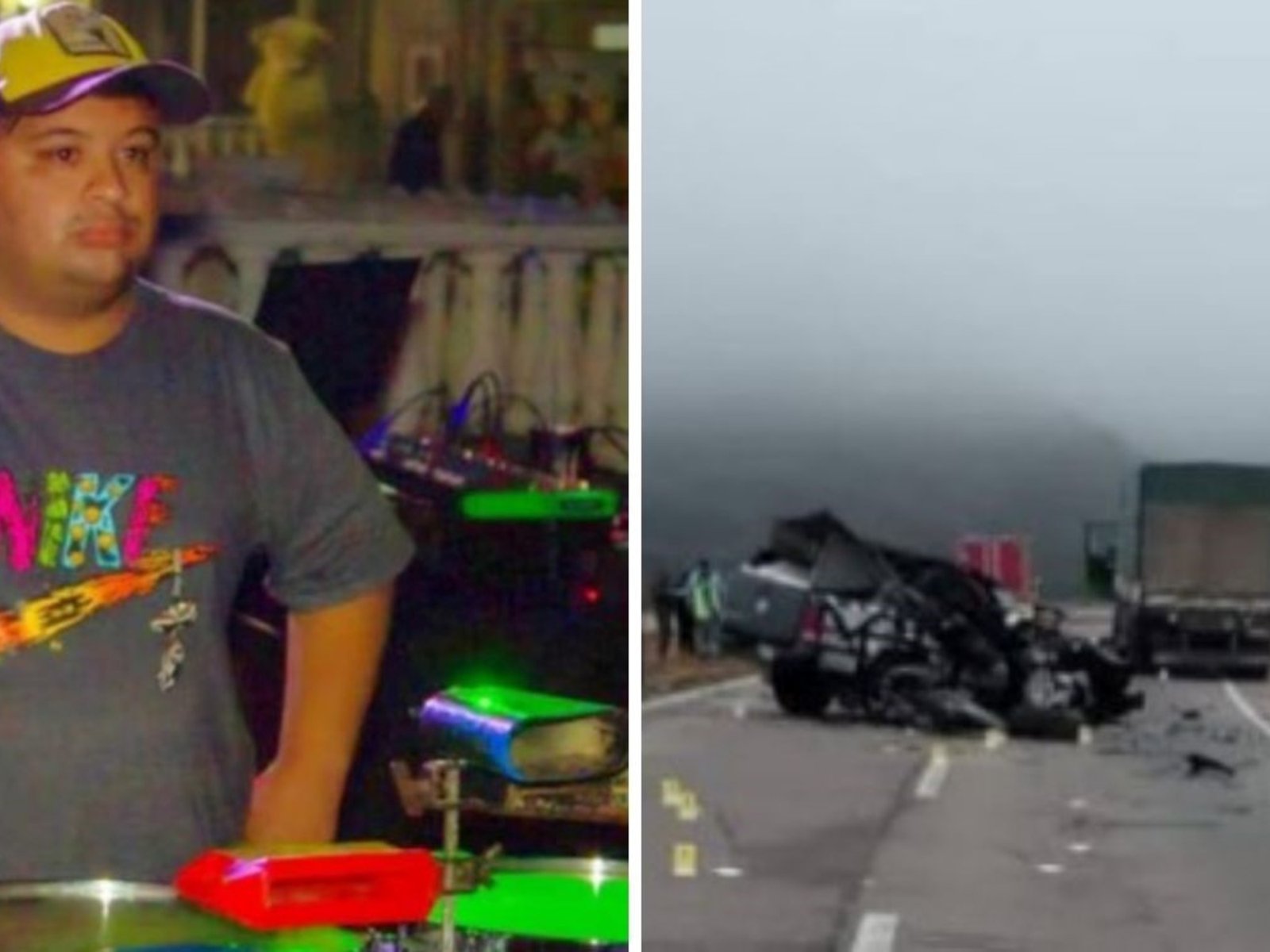 murió el baterista y el cantante está grave tras chocar bajo una densa niebla