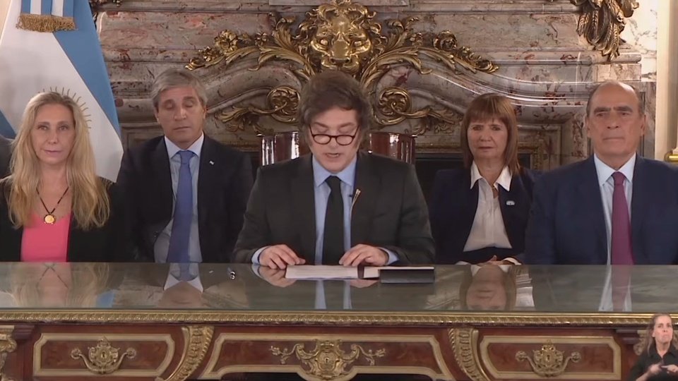 Cadena nacional de Javier Milei por los vetos a las leyes del Congreso | Habla a las 21