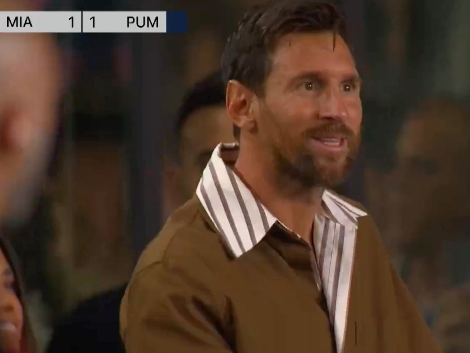 El festejo de Lionel Messi por el primer gol de Rodrigo De Paul en Inter Miami por la Leagues Cup