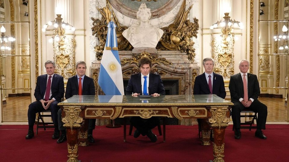 Milei acaparó elogios entre sus funcionarios