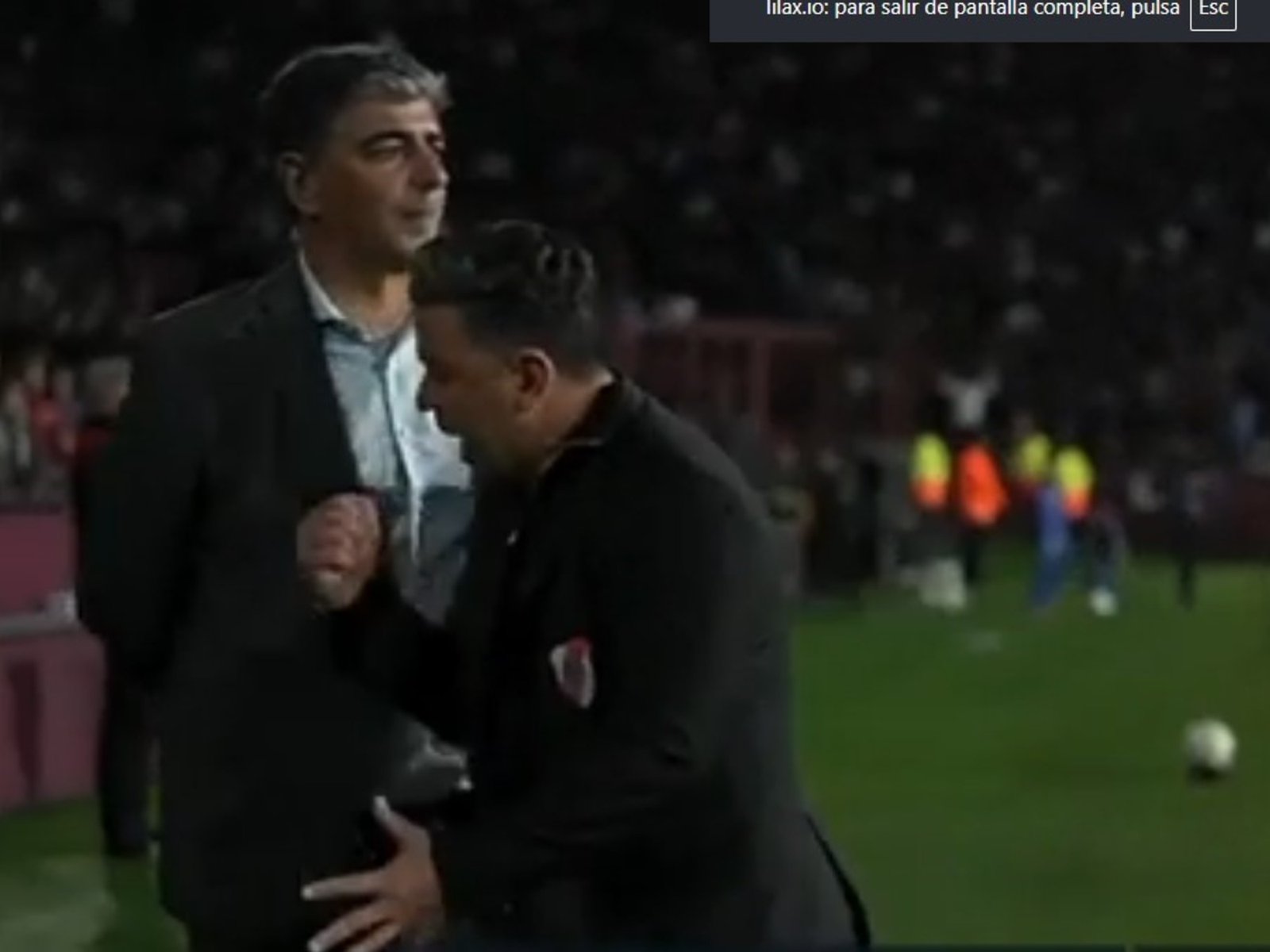 Video: la queja de Gallardo con Juanfer antes del empate de Lanús :: Olé